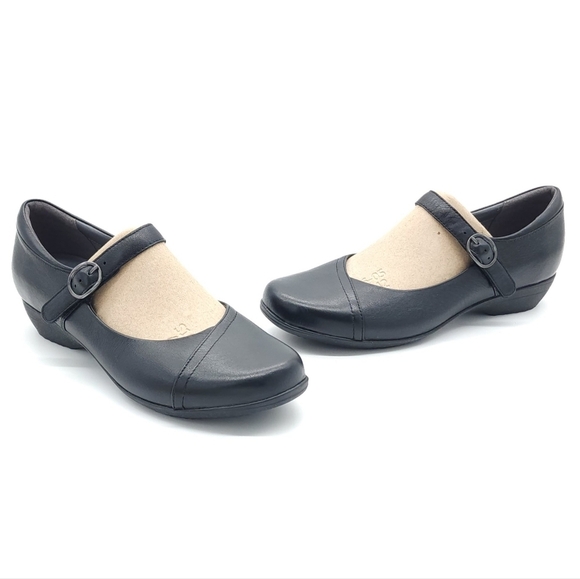 Dansko Fawna Wide Black Milled Nappa Mary Jane Womens Casual Shoes Size 12 EU 42 - Picture 2 of 10